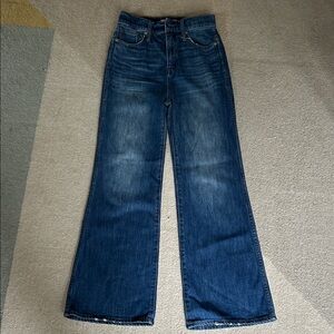 Madewell Blue Flare Wide-Leg Jeans